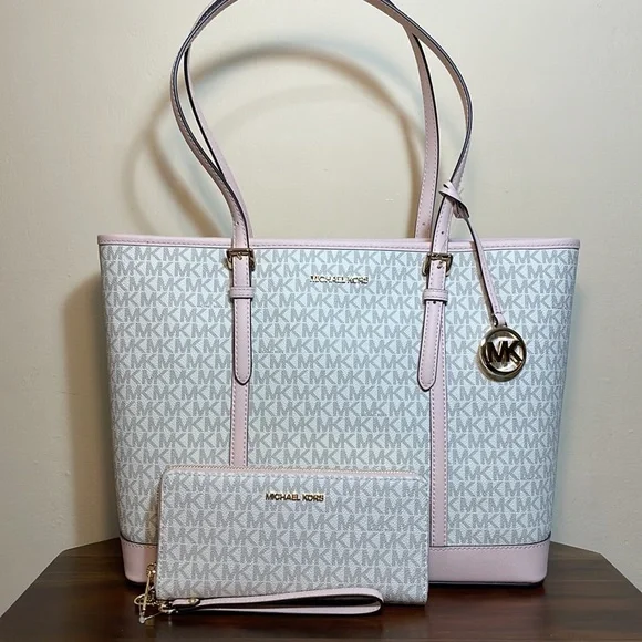 💕2pc Michael Kors Jet set tote bag and wallet - Picture 4 of 10